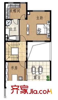中天國際公寓 2室 戶型圖