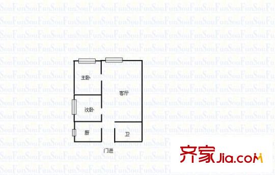 西旅國(guó)際中心 2室 戶型圖