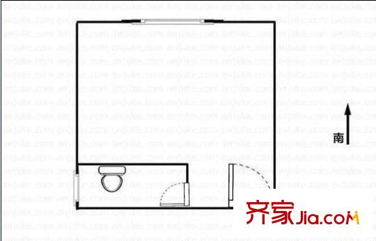 西旅國際中心 1室 戶型圖