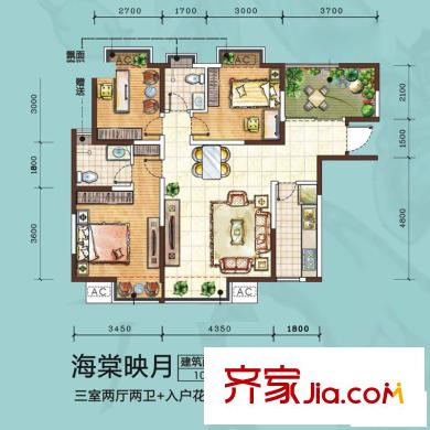  海棠別館   2室  戶型圖