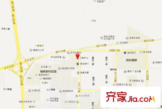萬家燈火交通圖西安  