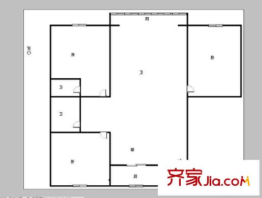 香克林小鎮(zhèn) 3室 戶型圖