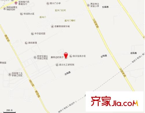 康橋邊的院子交通圖