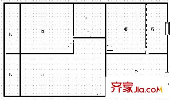 泰德紫玉公館戶型圖紫玉公館 2室 戶型圖 2室2廳1衛(wèi)1廚
