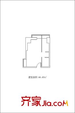 南門國際公寓戶型圖2單元1#戶型 1室