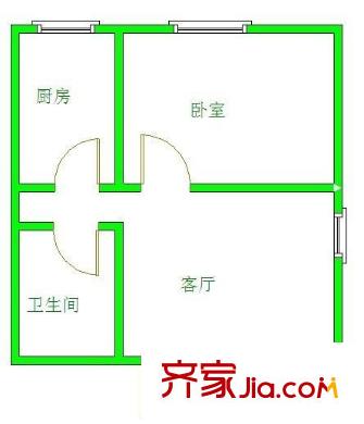 萬(wàn)華園上觀苑 1室 戶型圖