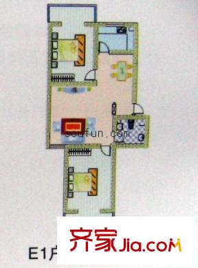 安景苑戶型圖2室2廳1衛(wèi)1廚