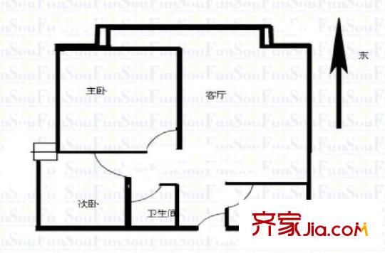 秦川社區(qū)29街坊戶型圖秦川29街坊 2室 戶型圖 2室2廳1衛(wèi)1廚