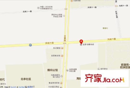 金源御景華府交通圖