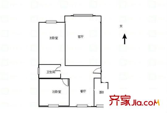 信步閑庭 2室 戶型圖