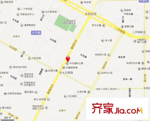 中天國際公寓交通圖