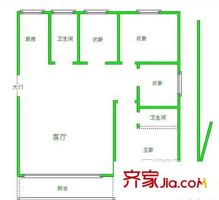天正花園 戶型圖