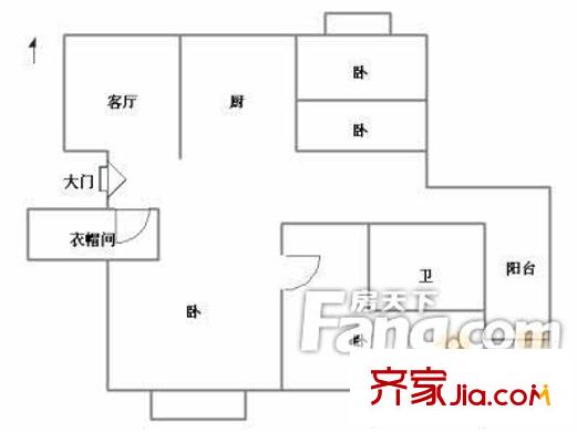 天正花園 戶型圖