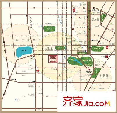 萬家燈火交通圖區(qū)位圖