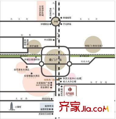 南門國際公寓交通圖區(qū)位圖
