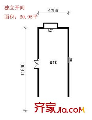 西市佳園戶型圖戶型圖 1室