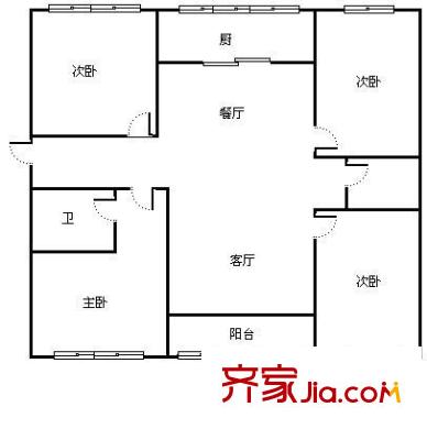 綠港花園 4室 戶型圖