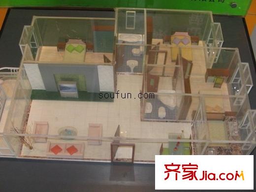 信步閑庭戶型圖3室2廳2衛(wèi)1廚