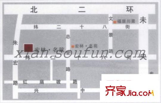 宏林名筑交通圖
