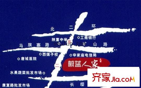 蔚藍(lán)人家交通圖