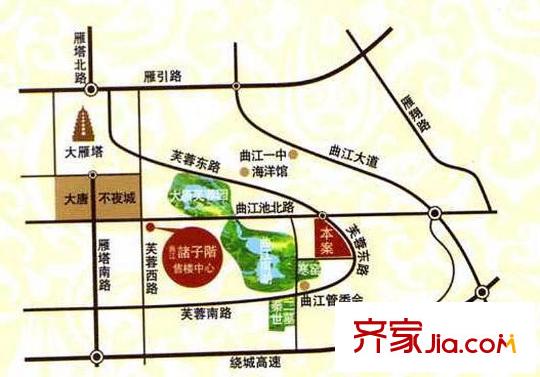 曲江諸子階區(qū)位圖