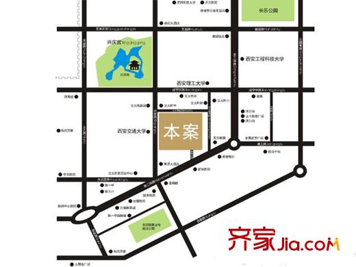 學(xué)府首座區(qū)位圖