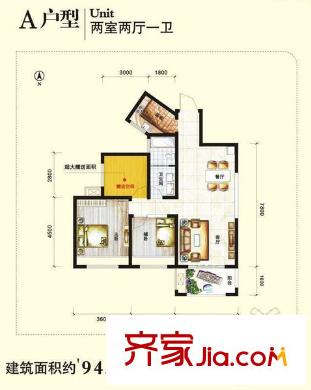 蘭喬國際城 3室 戶型圖
