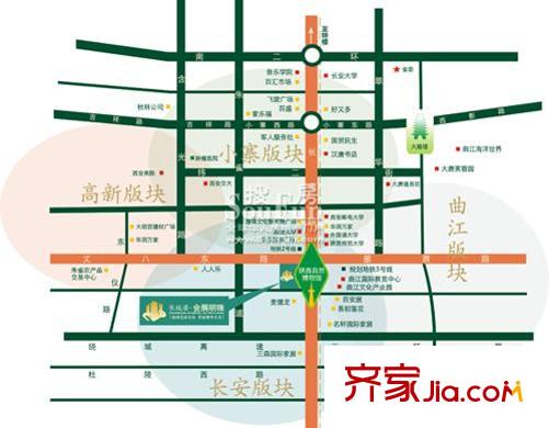 長延居會展明珠交通圖區(qū)位圖