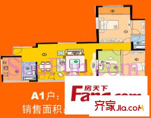 新興港灣 3室 戶型圖