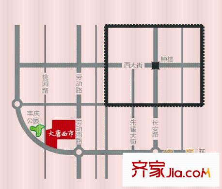 西市佳園交通圖區(qū)位圖