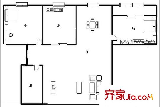 新西藍(lán)一期 0室 戶型圖
