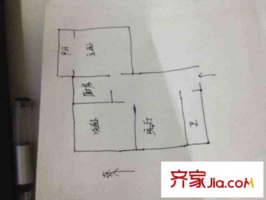 恒大嘉里公館 2室 戶型圖