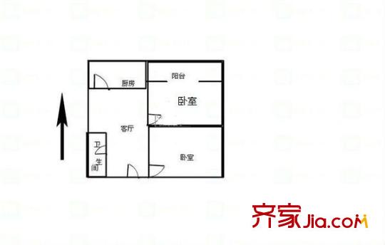 吉源晶鑫麗座 2室 戶型圖
