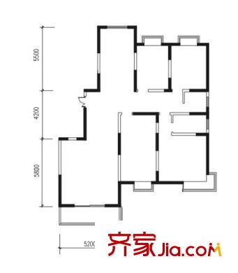 昆明花園戶型圖179平戶型圖 