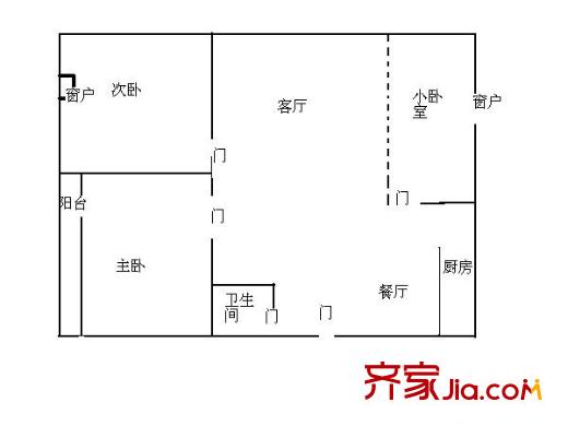 吉源晶鑫麗座 3室 戶型圖
