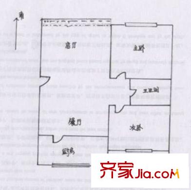 吉源晶鑫麗座 2室 戶型圖