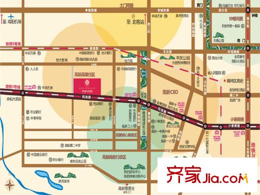 偉業(yè)公館區(qū)位圖