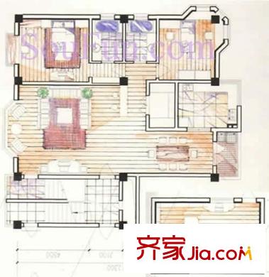 偉豐花園戶型圖戶型6 