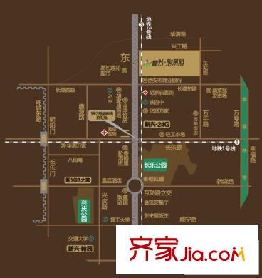 新興駿景園二期交通圖區(qū)位圖