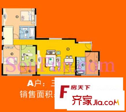 新興港灣 3室 戶型圖