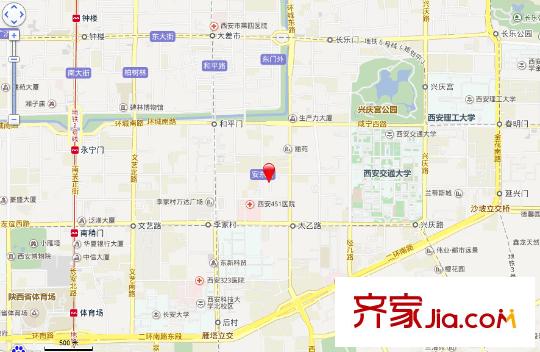海聯(lián)小區(qū)交通圖西安  