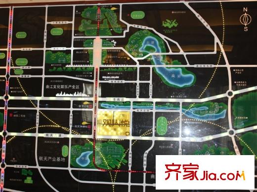 曲江觀山悅區(qū)位圖