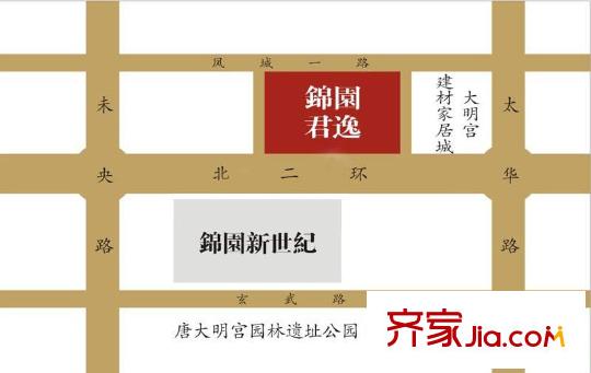 錦園君逸交通圖