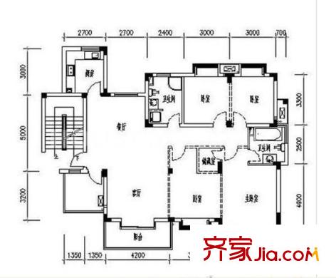 吉源晶鑫麗座 3室 戶型圖