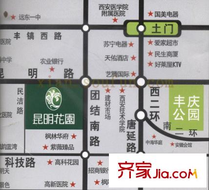 昆明花園交通圖