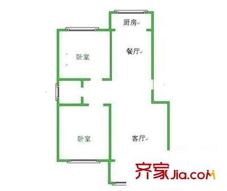 驪馬豪城 1室 戶(hù)型圖