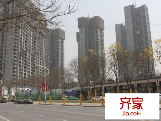 萬科金域曲江實景圖施工進度（2012年3月）