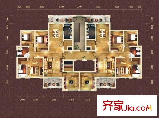 保億風(fēng)景御園戶型圖保億?風(fēng)景御園 3室 戶型圖 3室2廳2衛(wèi)1廚