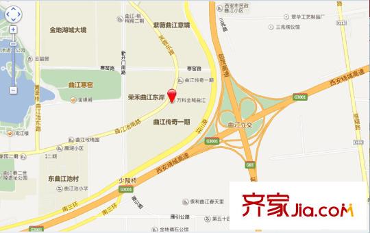 萬科金域曲江交通圖 