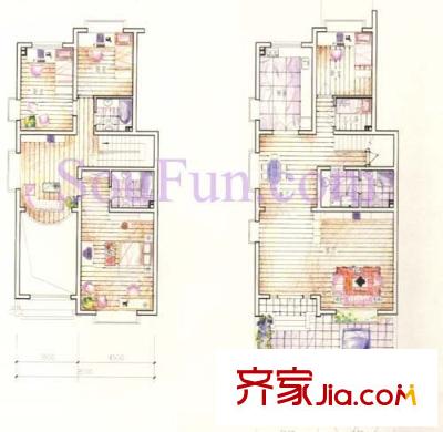 偉豐花園戶型圖戶型1 